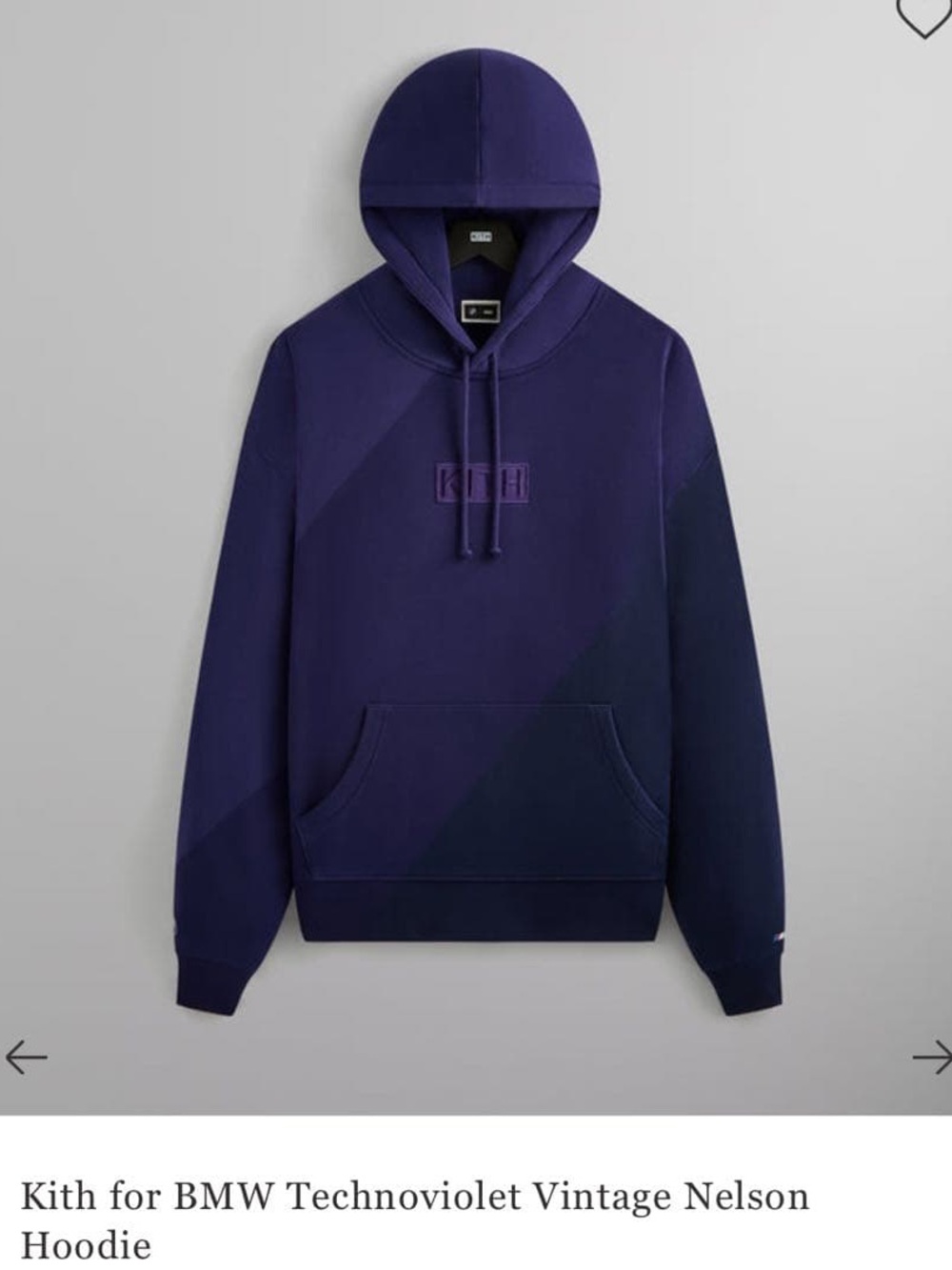 Kith for BMW Technoviolet Vintage Nelson
Hoodie